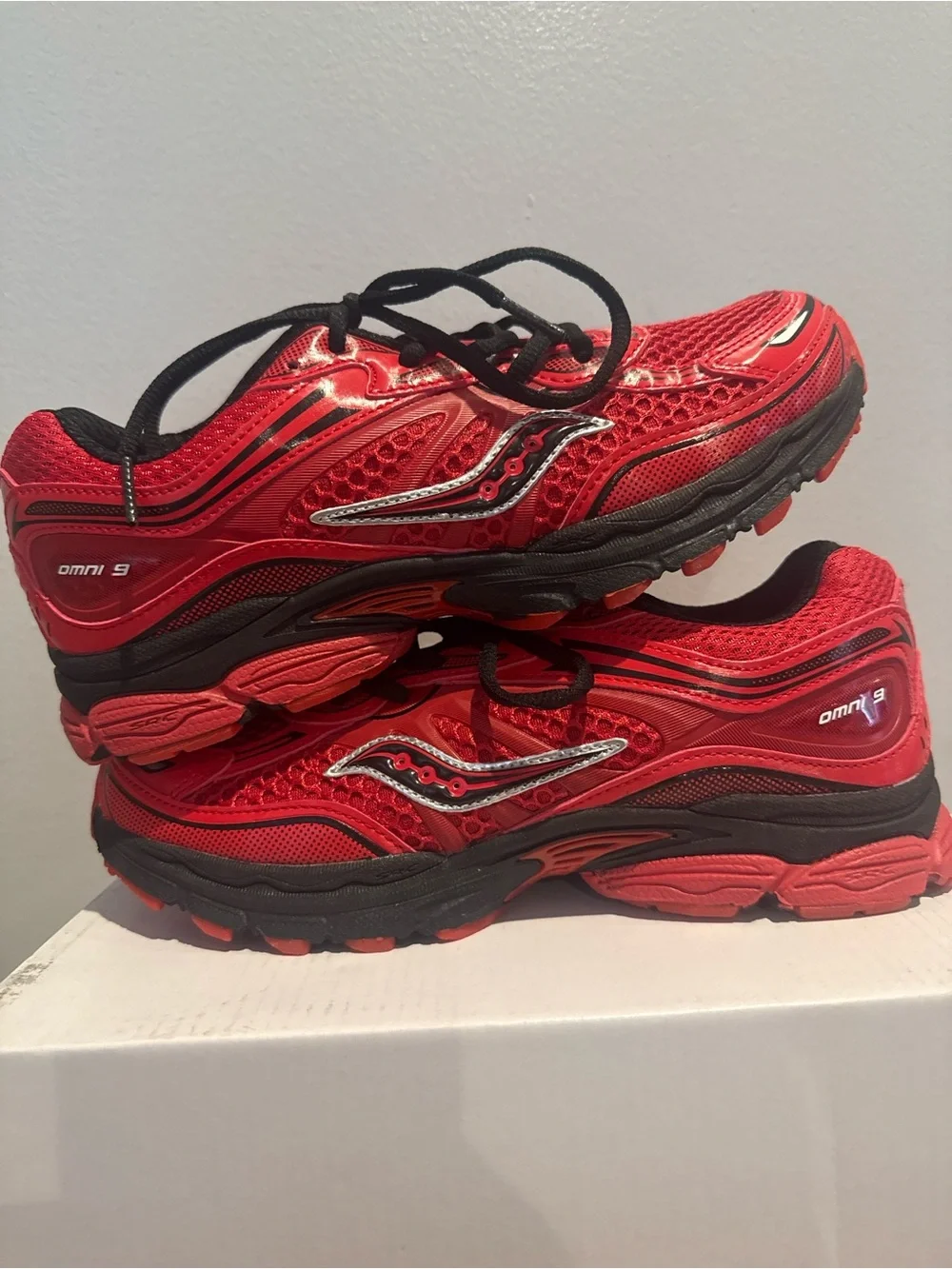Saucony Red and Black Men's Running Sneaker